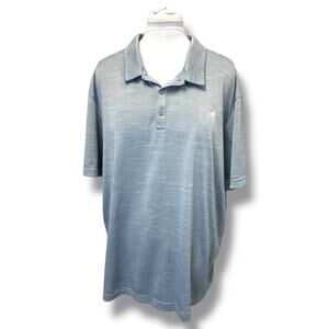 Adidas Mens Big & Tall Performance Golf Polo Silver Gray 2XL